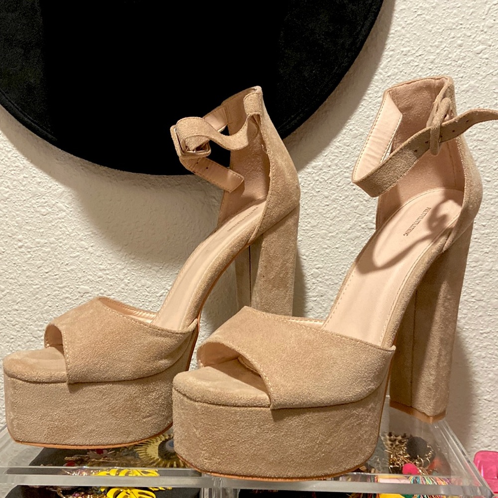 Cream heels